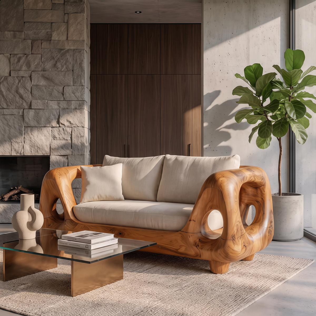 Minimalist Statement Sofa For Living Room And Family Room