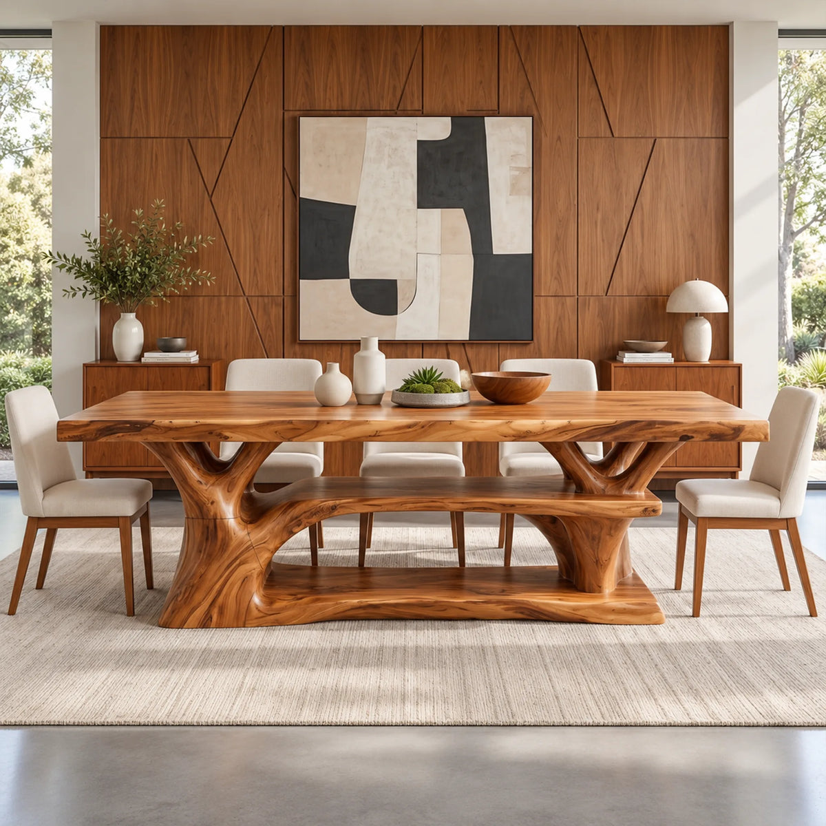 Refined Dining Table Rectangle Dining Room Table Open Shelf Base For Dining Room