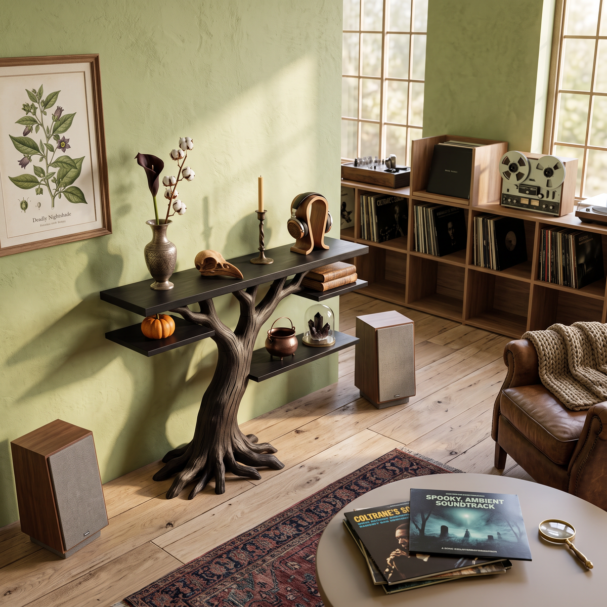 Organic Spreading Branch Console For Gothic Halloween Interior