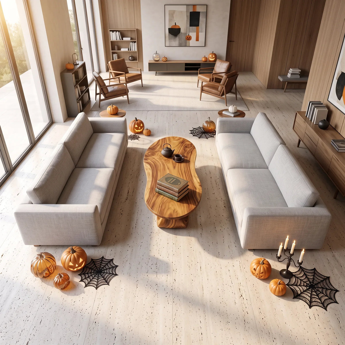 Minimalist Halloween Sculpted Table For Reading Corner