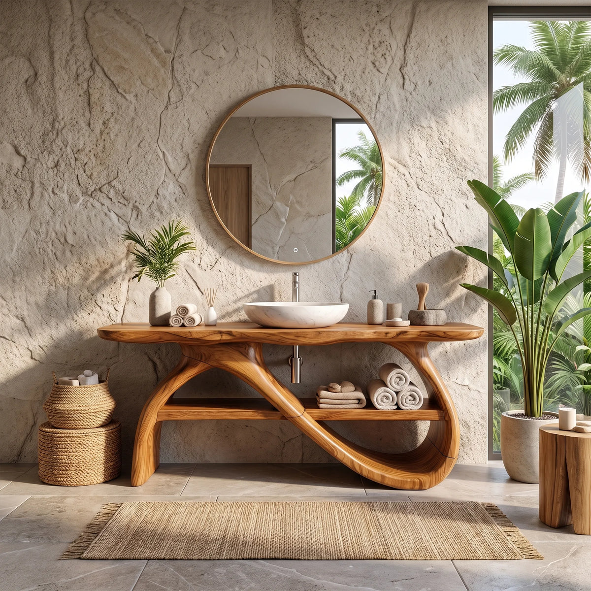 Sophisticated Bathroom Vanity Bathroom Vanity With Sink Modern Bathroom Vanity Wide Open Shelf For Master Bathroom