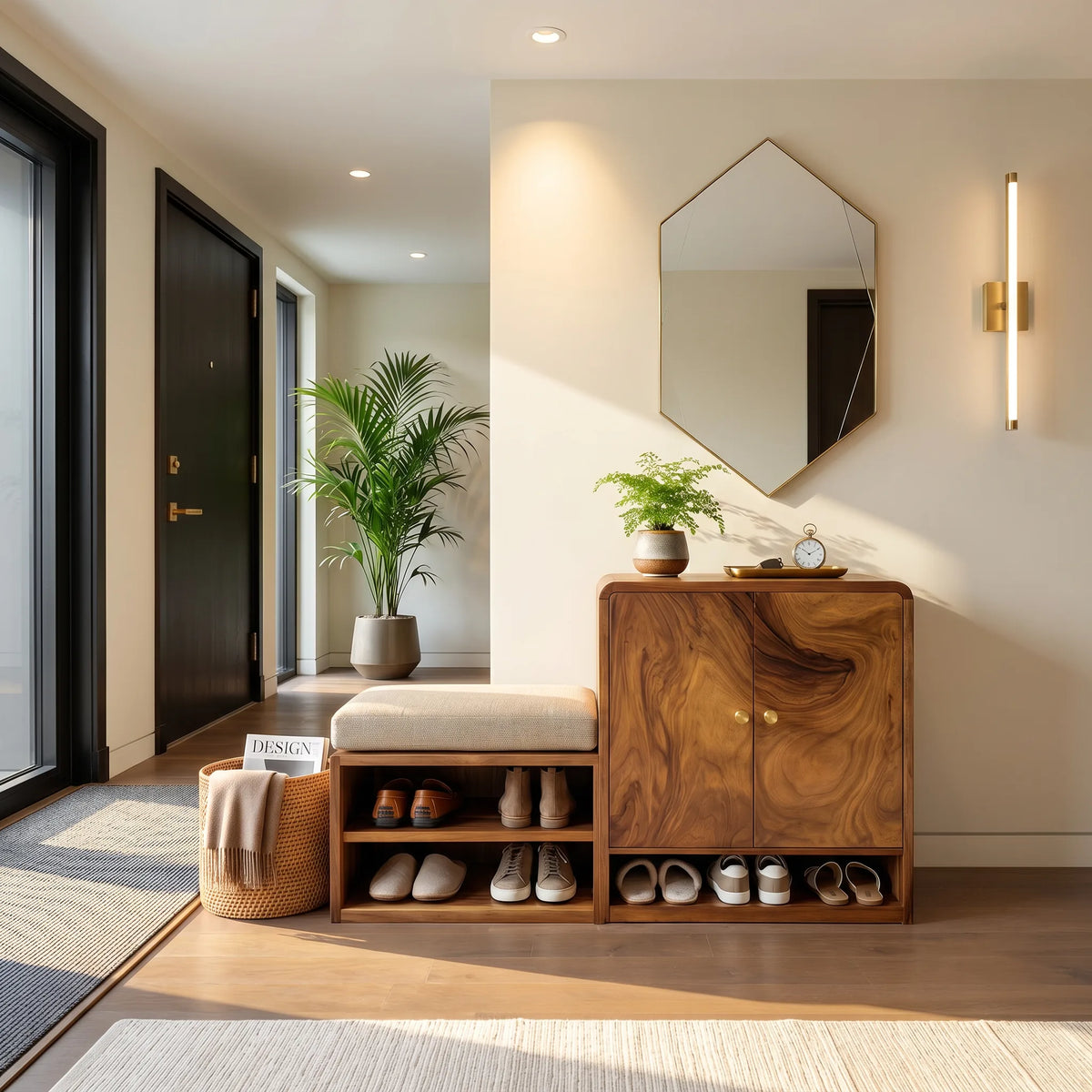 Industrial Vertical Shoe Rack For Foyer Hallway Storage Corner