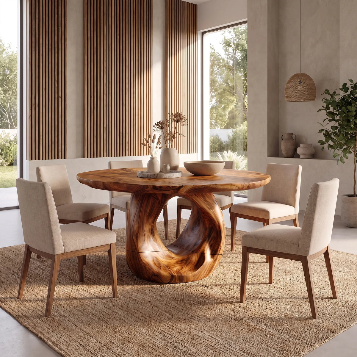 Warm Round Dining Table Modern Dining Room Table For Dining Room