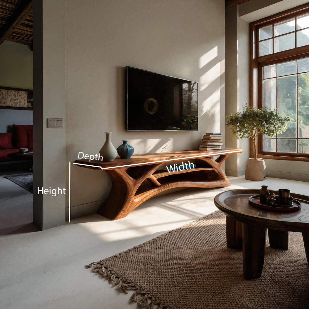 Modern TV Shelf Multi-tiered Design For Living Decor
