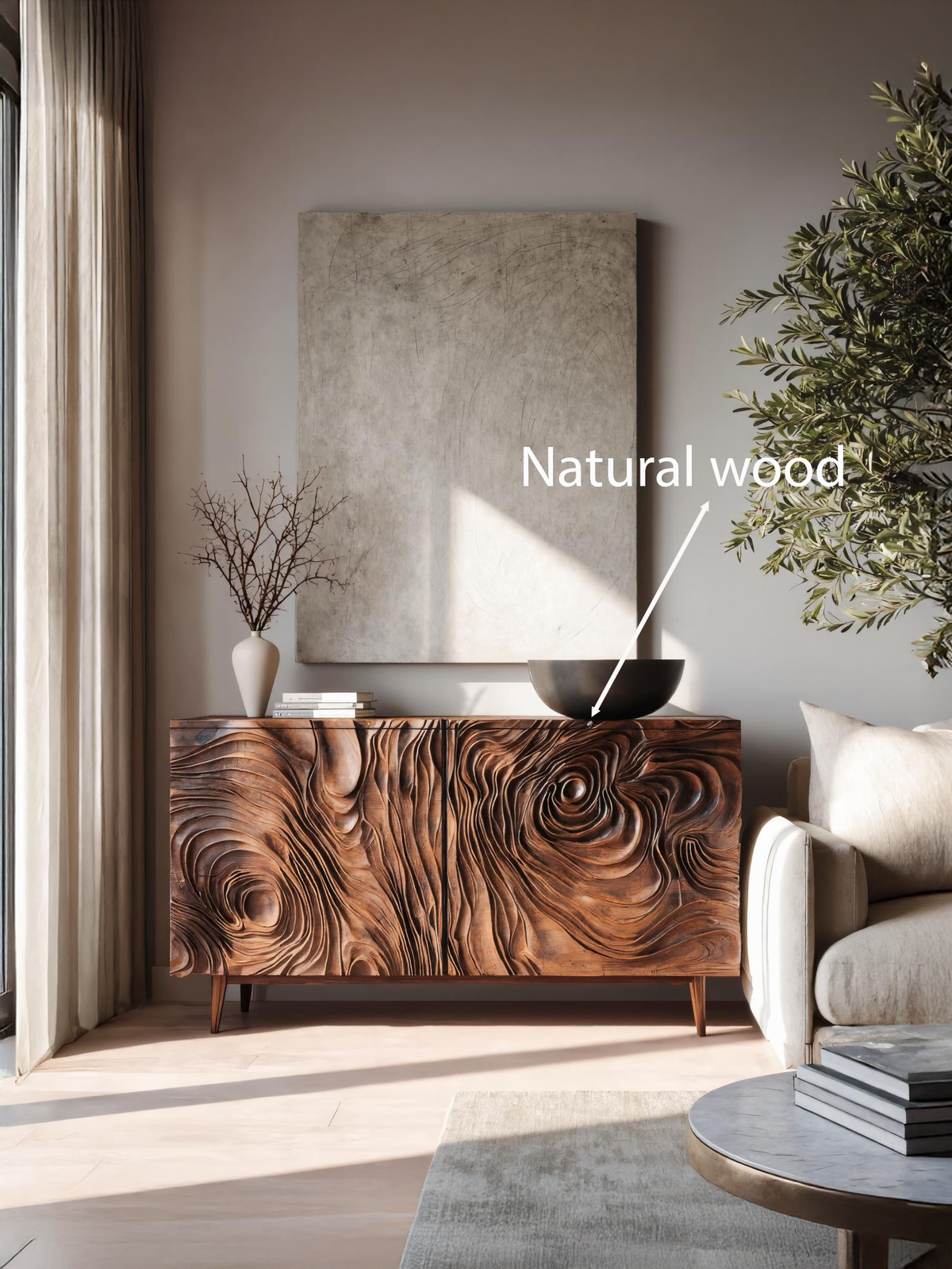 Contemporary Sideboard Storage For Dining Or Living Room