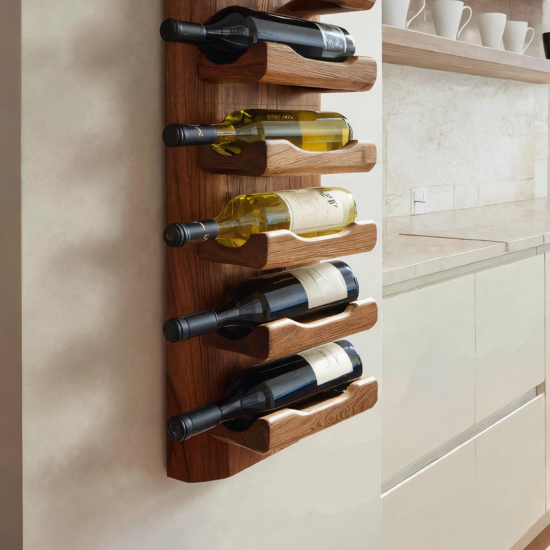 Modern Wall Wine Rack For Minimal Home Decor
